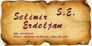 Selimir Erdeljan vizit kartica
